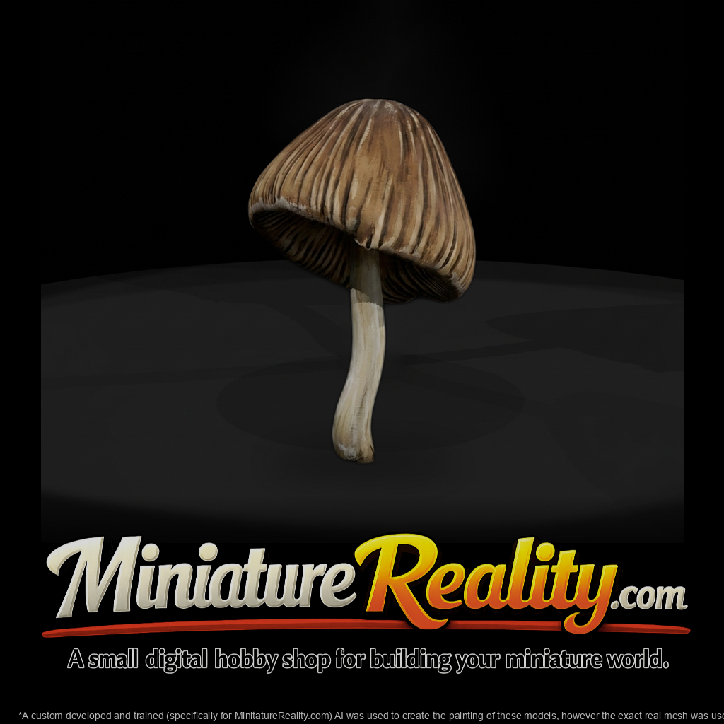 Conical Wild Mushroom ( Terrain) miniature, three-quarter view