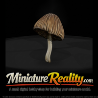 Conical Wild Mushroom ( Terrain) miniature, three-quarter view — thumbnail 2