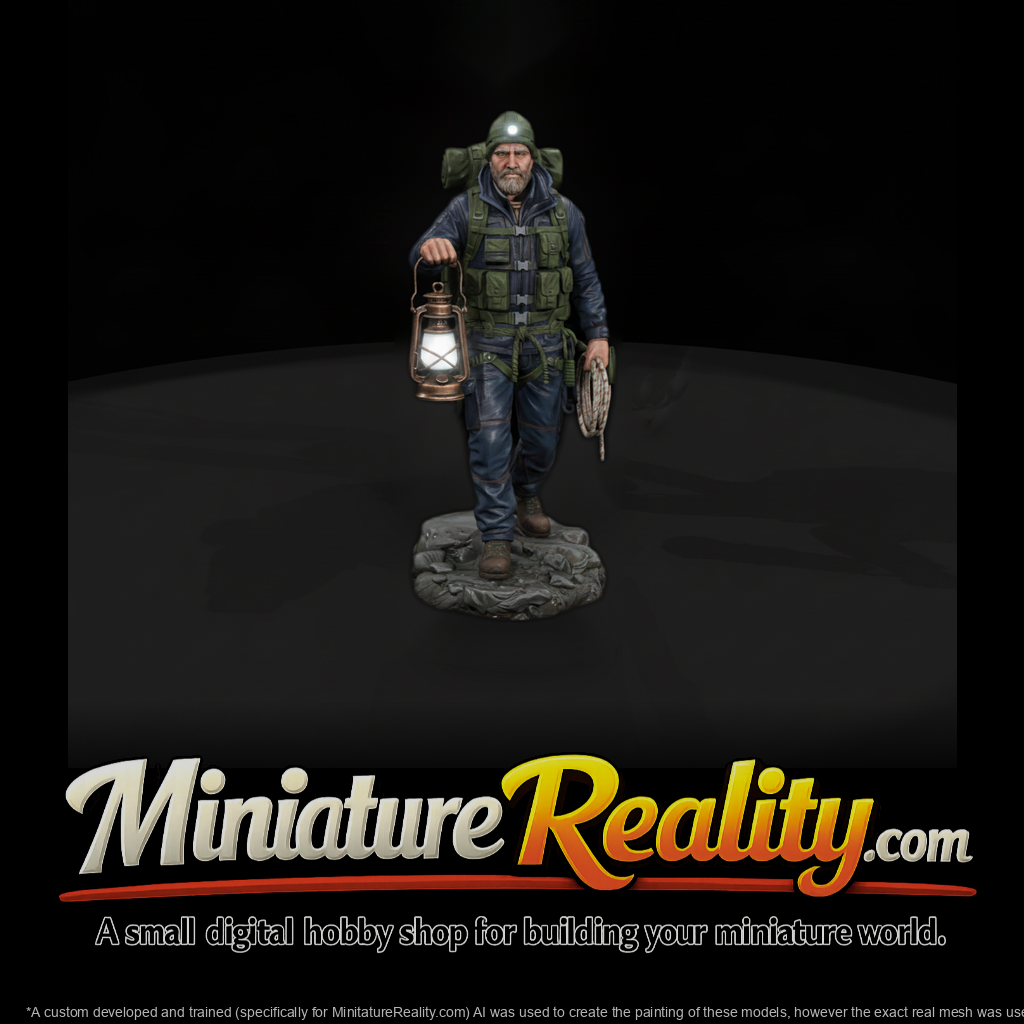 Cave Expedition Leader with Lantern