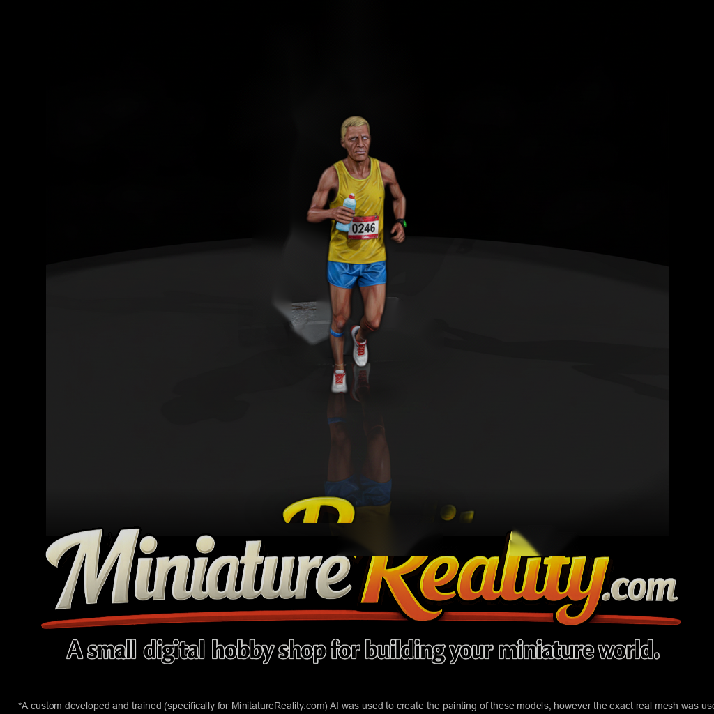Marathon Runner at the Finish
