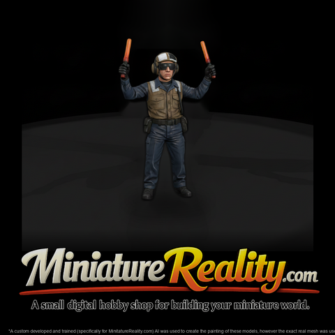 Mod Navy 049 Modern U S Navy Aircraft Handler Figu