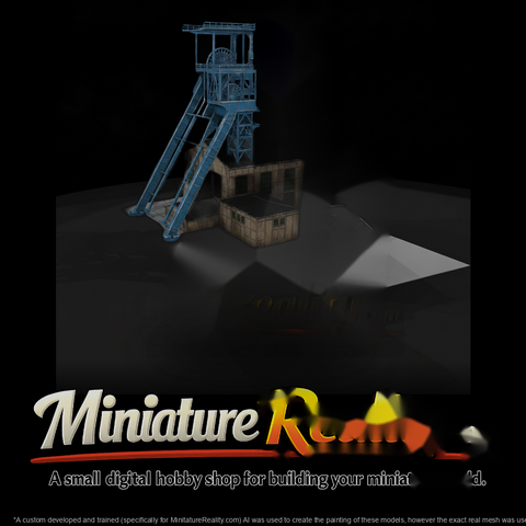 Mine Headframe with Conveyor