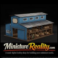 Two Story Lumber Mill miniature, three-quarter view — thumbnail 1
