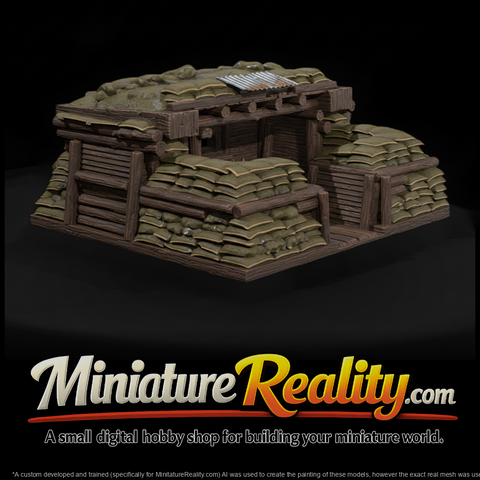 Sandbagged Overhead Cover Bunker