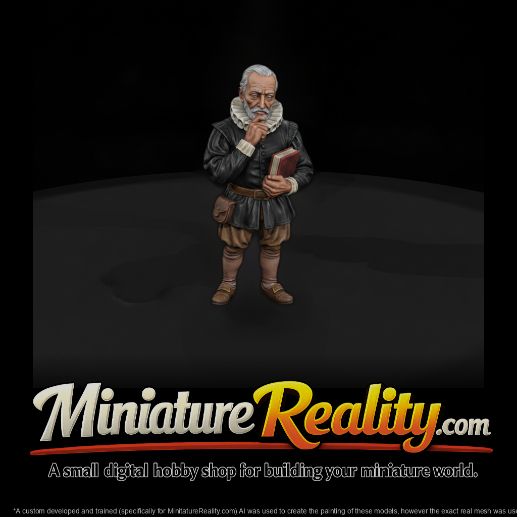 Hist 0137 Historical Miguel De Cervantes Miniature