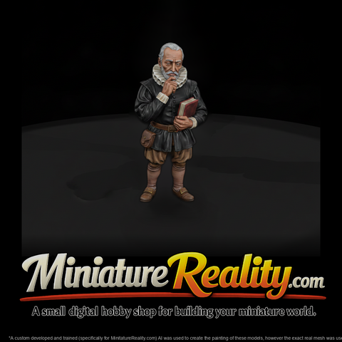 Hist 0137 Historical Miguel De Cervantes Miniature