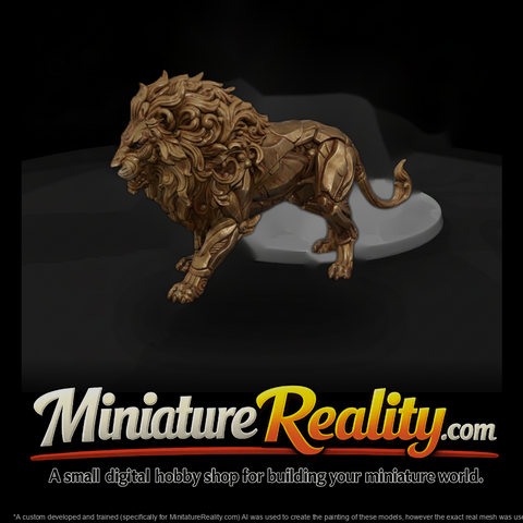 Creature Marble Guardian Lion