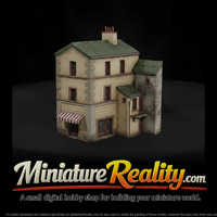 Old European Building miniature, three-quarter view — thumbnail 1