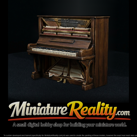 Vintage Upright Piano — & Model Railroads