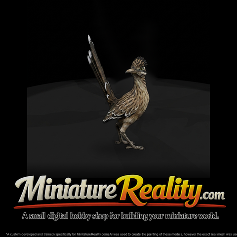 Stylized Roadrunner Sculpture