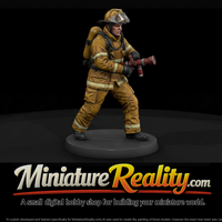 Firefighter Working the Nozzle — thumbnail 1