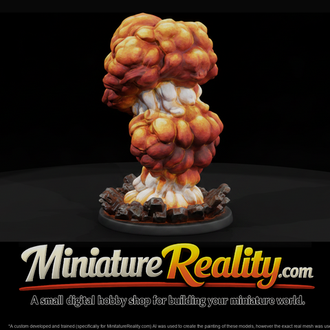 Large Fireball Blast Explosion Marker