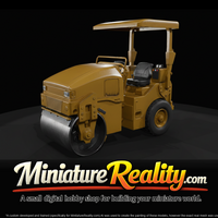 Compact Tandem Vibratory Road Roller miniature, three-quarter view — thumbnail 3