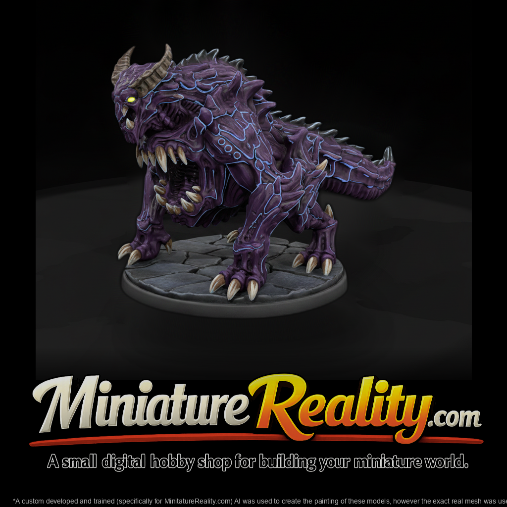 Stylized Spiked Demon Abomination 3D Miniature 1Oy