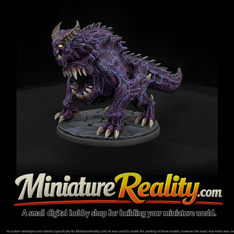 Stylized Spiked Demon Abomination 3D Miniature 1Oy
