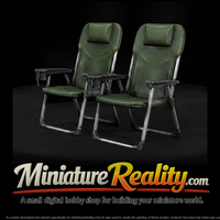 Modern Folding Camping Chairs miniature, three-quarter view — thumbnail 2
