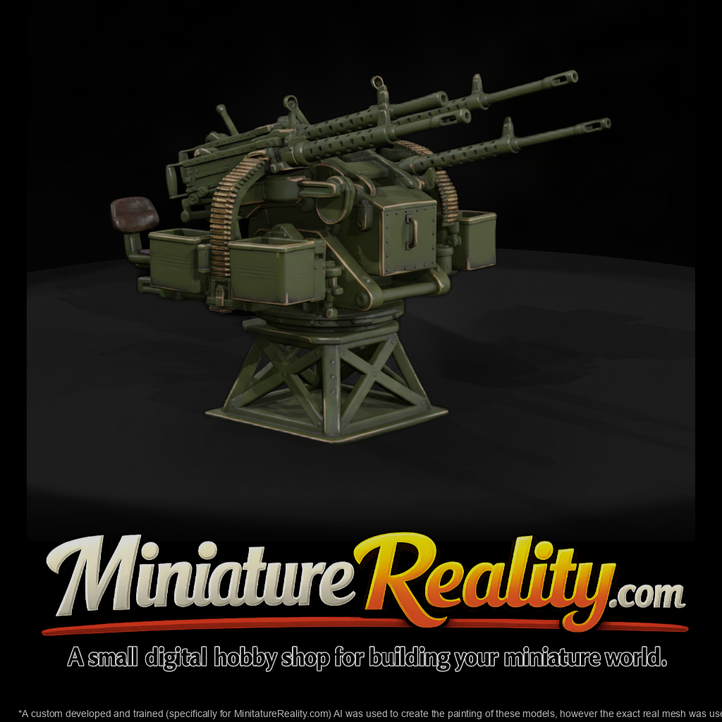 Quad .50 Cal Anti-Aircraft Mount