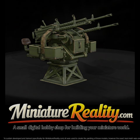 Quad .50 Cal Anti-Aircraft Mount