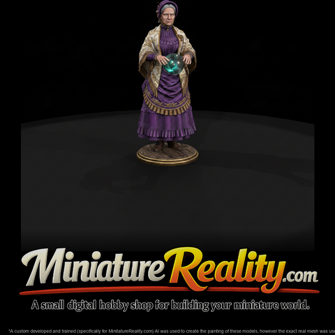 Victorian Mystery Medium miniature, three-quarter view