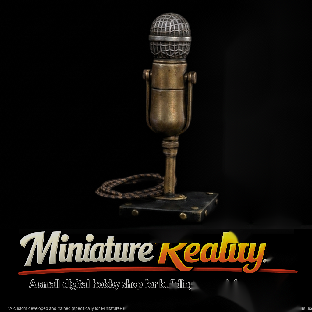 Vintage Condenser Desk Microphone - Desk Prop