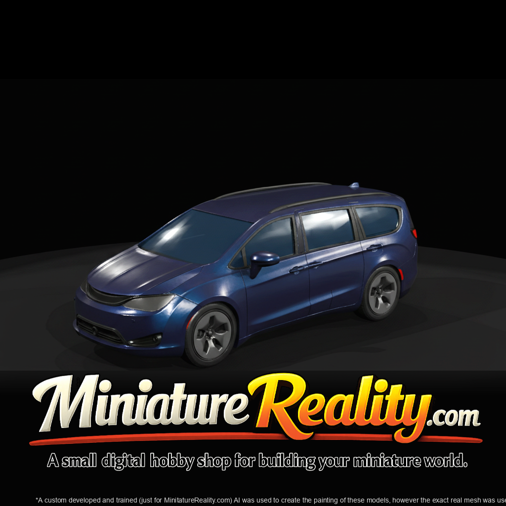 PacificaStyle Hybrid Minivan miniature, three-quarter view