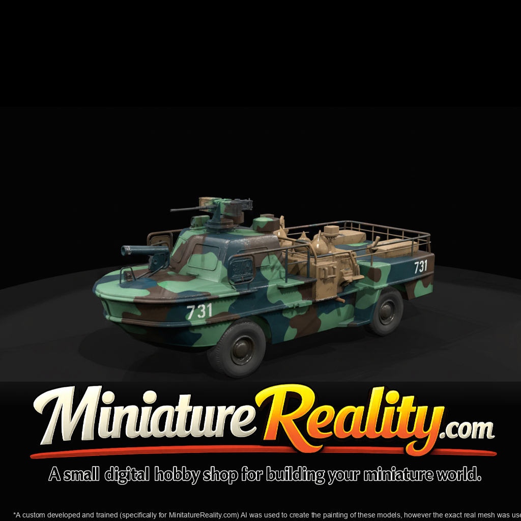 Fire Rescue Boat Milwaukee miniature, three-quarter view