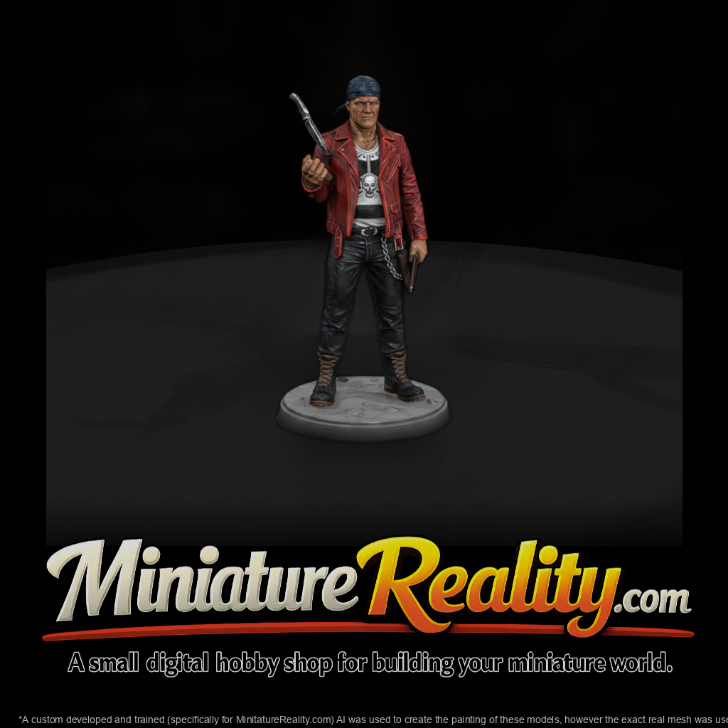 Outlaw Biker with Sawed-Off Shotgun