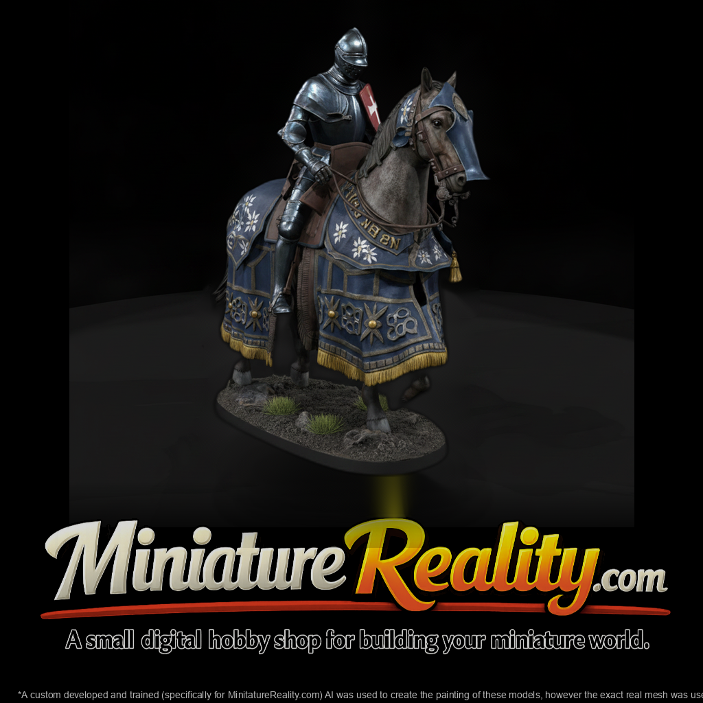 Mounted Knight With Horse