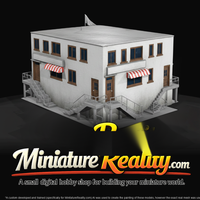 Industrial Warehouse - Two-Story miniature, three-quarter view — thumbnail 3