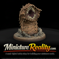 Ridged Dune Worm Bursting From Rock — thumbnail 1