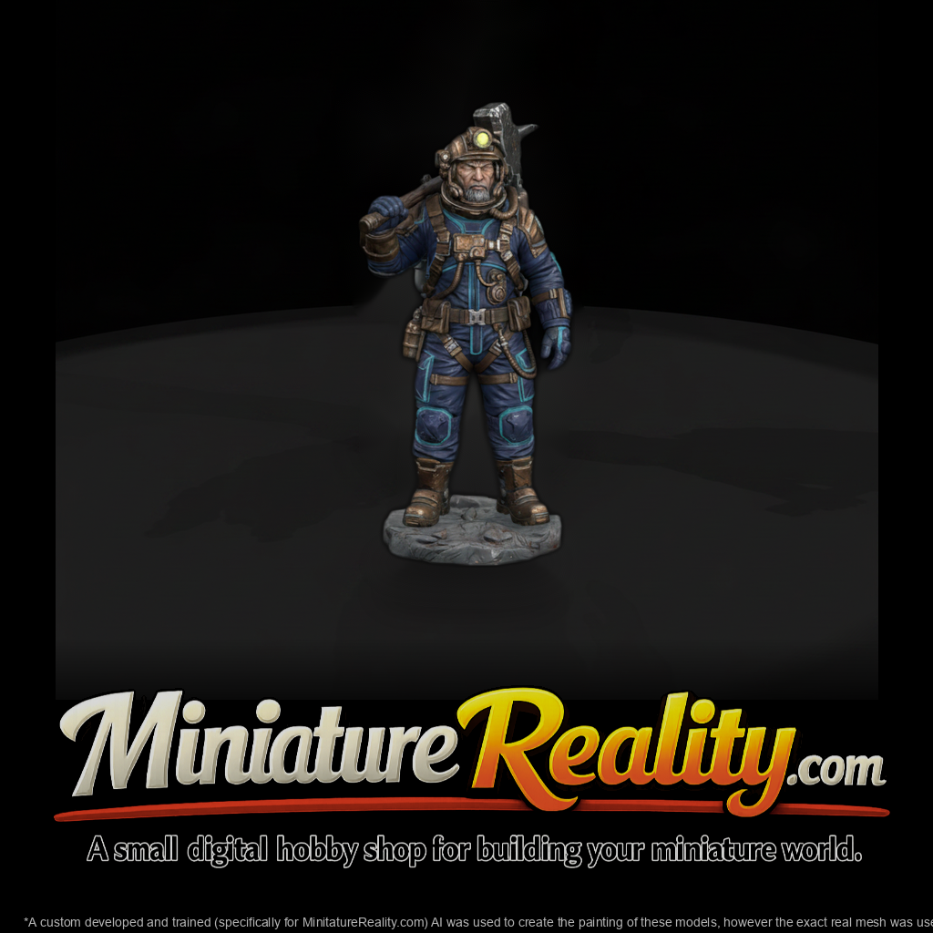 Poparc 0029 Grizzled Space Miner