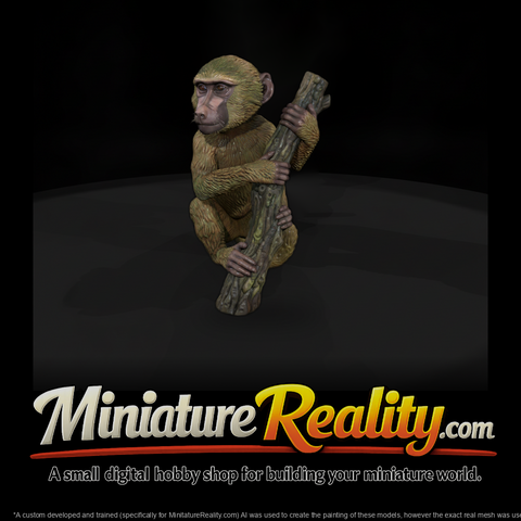 Olive Baboon Adolescent