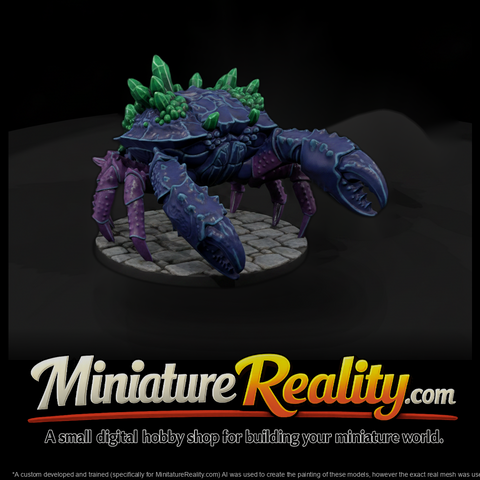 Stylized Fantasy Giant Crystal Crab Miniature Cfnt