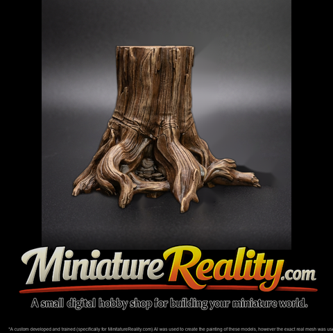 Stylized Weathered Tree Stump