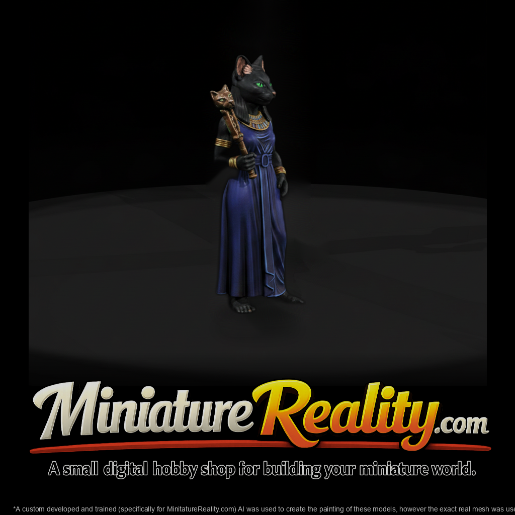 Myth 0345 Mythology Bastet Miniature Figure