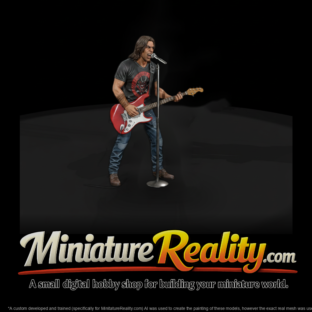 0187 Musician Electric Guitar Mic