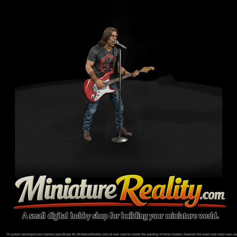 0187 Musician Electric Guitar Mic