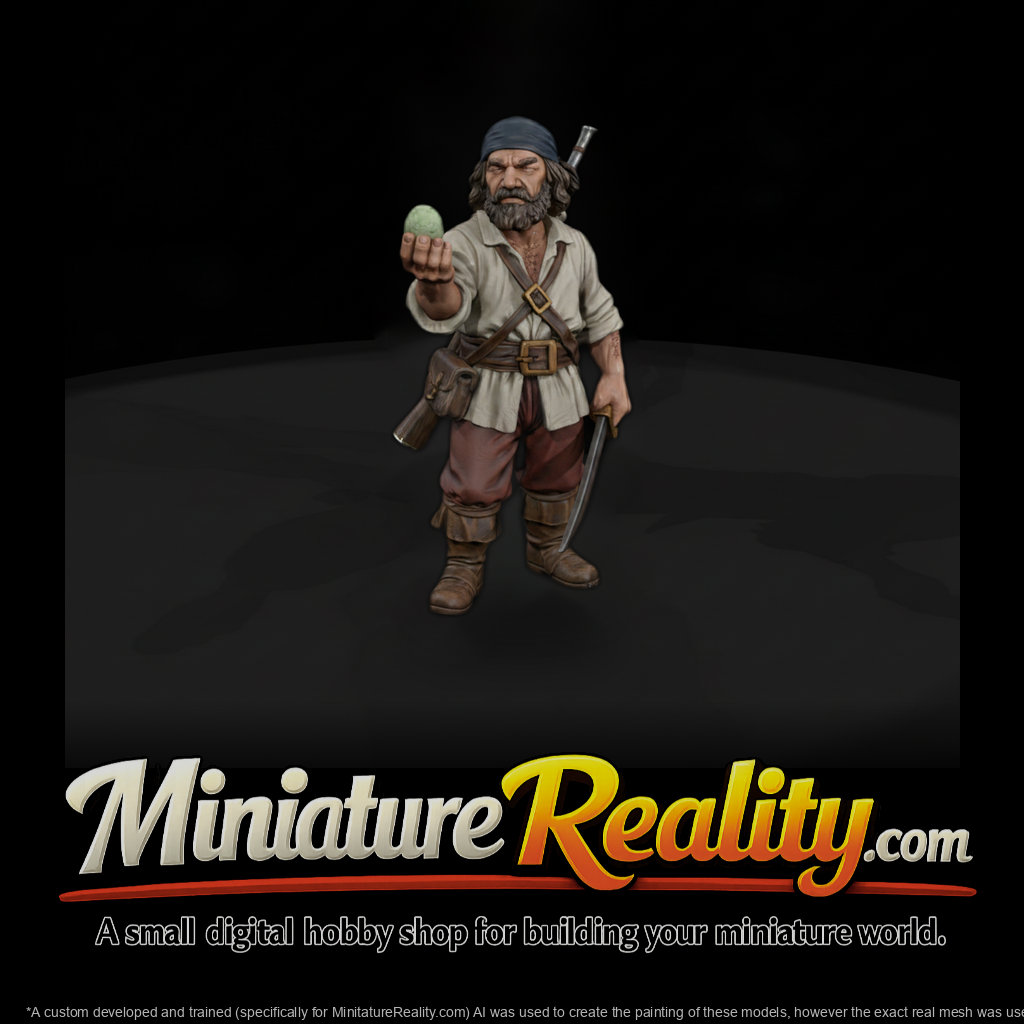 Hist 0238 Caribbean Buccaneer Miniature Figure