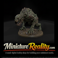 Crypt Maw Ghoul Beast miniature, three-quarter view — thumbnail 1