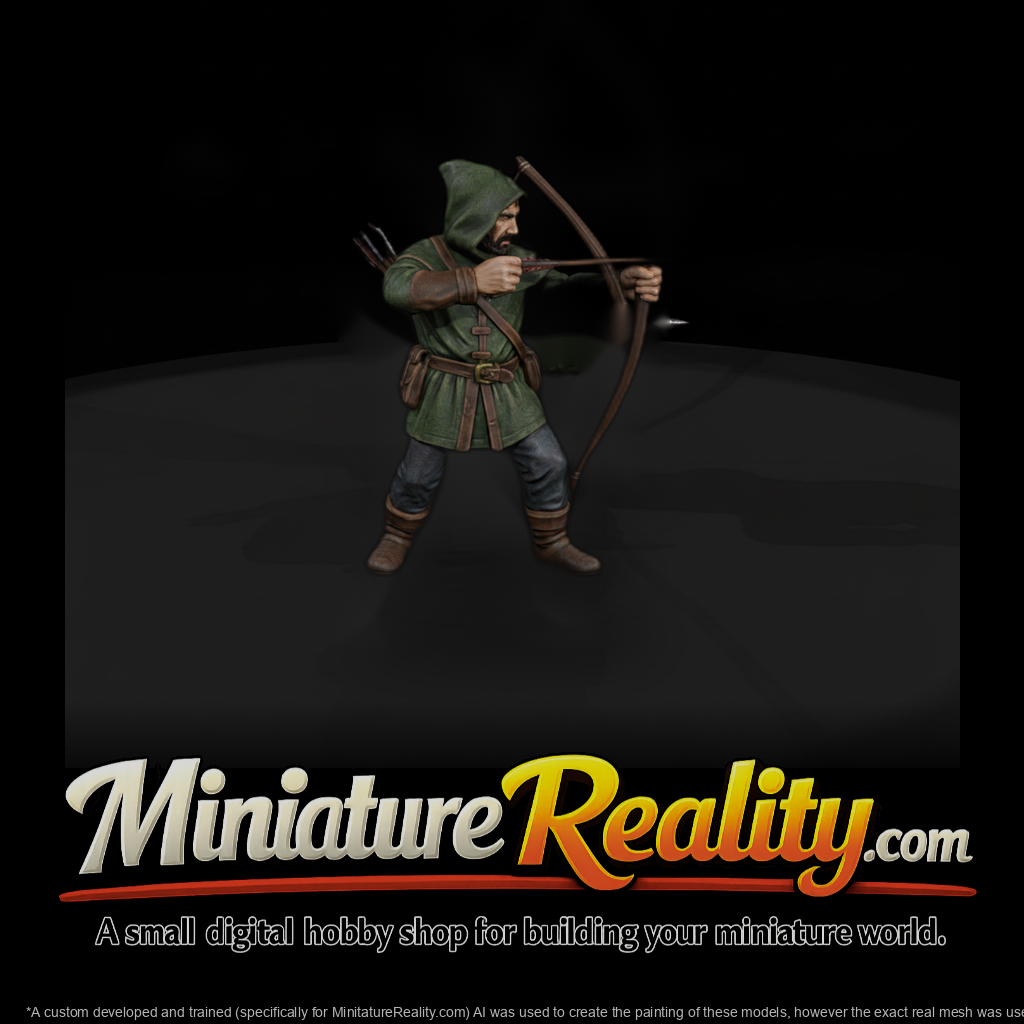 Hist 0216 Medieval Archer Miniature Figure