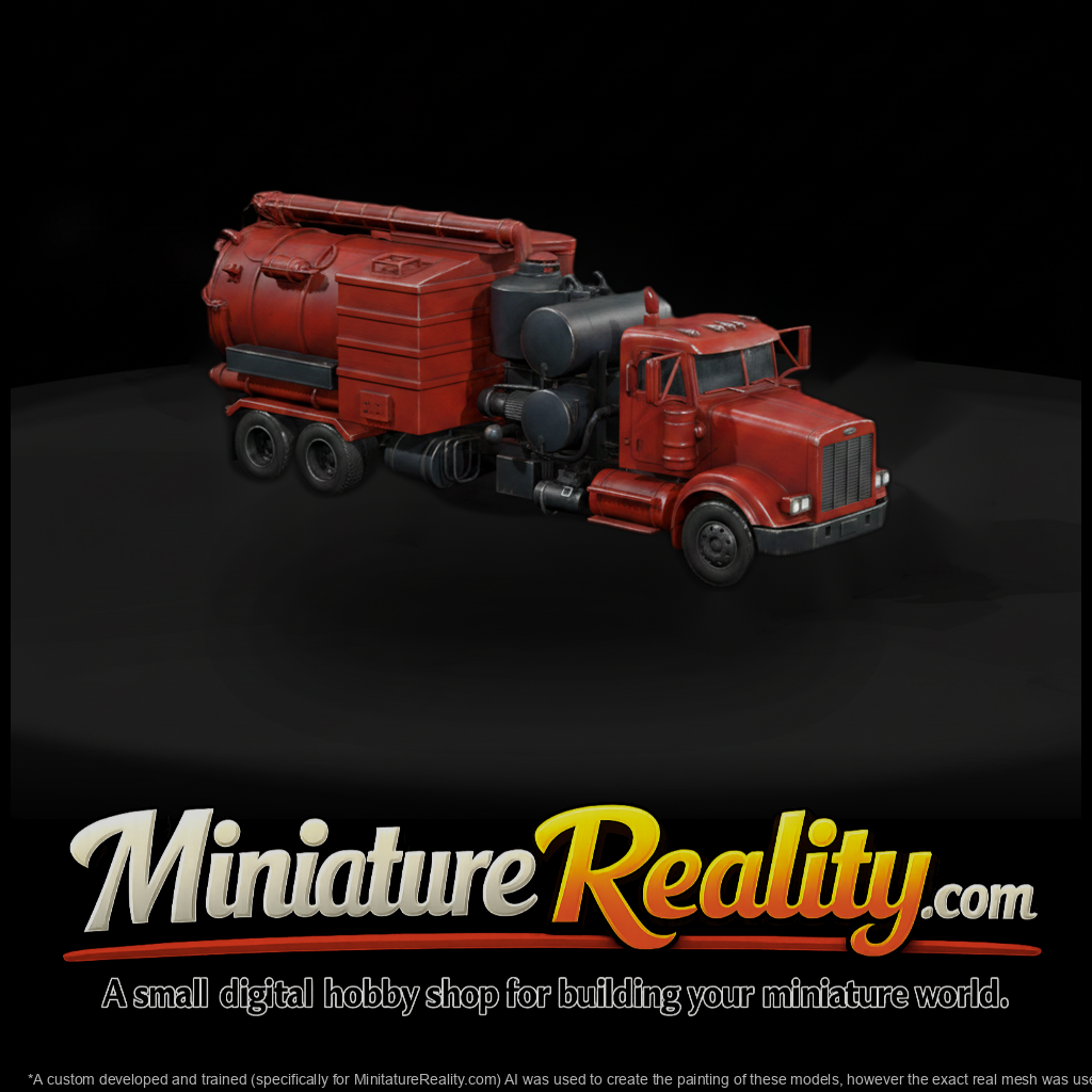20260612 Red Industrial Vacuum Truck 976960505C