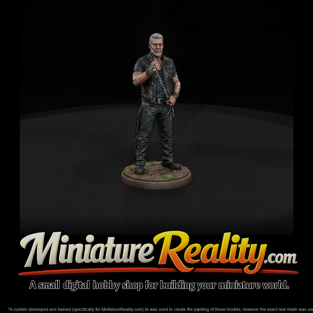 Outlaw Biker with Chain