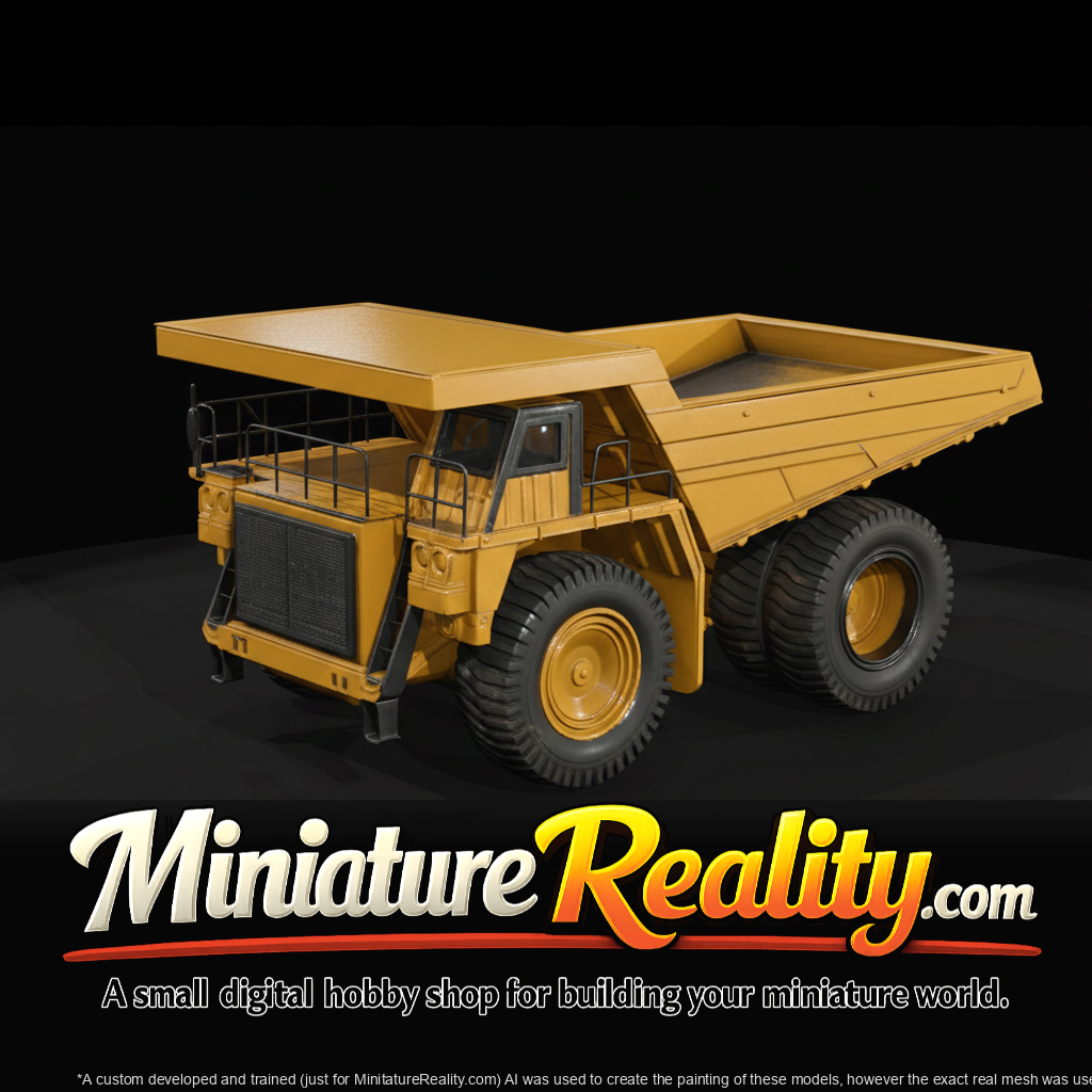 BELAZ 2014 Dump Truck miniature, three-quarter view