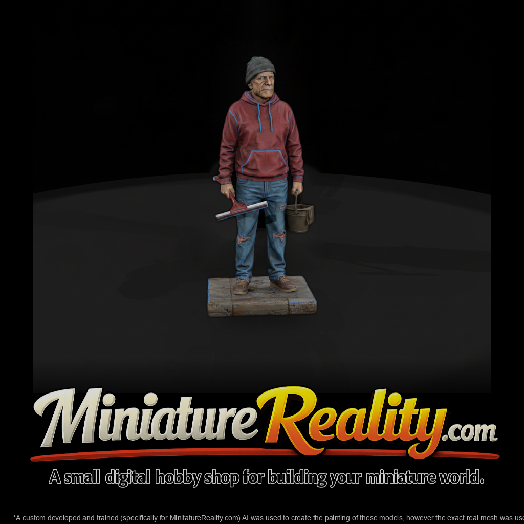 Street Corner Squeegee Man
