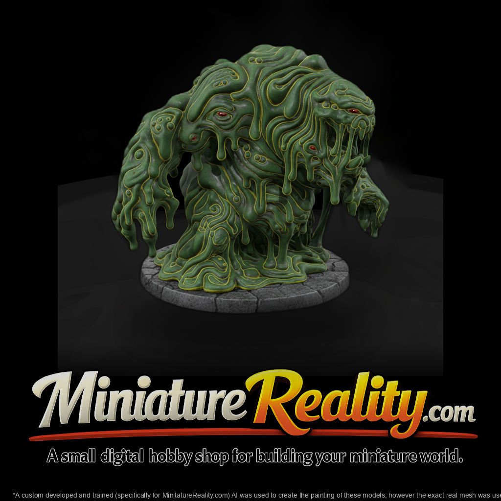 Stylized Fantasy Slime Ooze Monster Miniature Dgeo