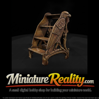 ornate-carved-eagle-library-steps-three-step-decorative-miniature-920883 — thumbnail 2