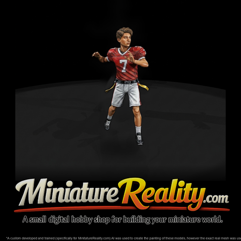 Flag Football Quarterback Throwing