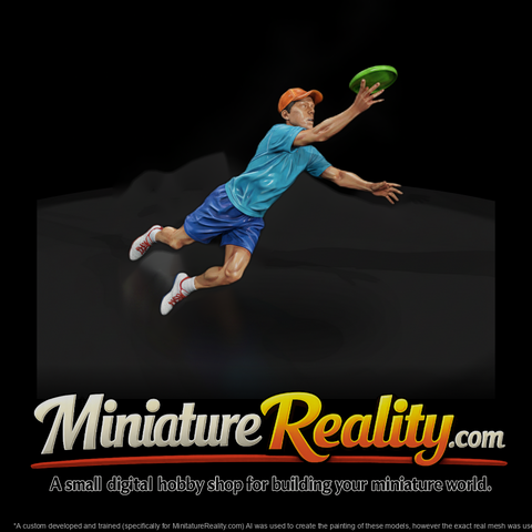 Diving Ultimate Frisbee Player