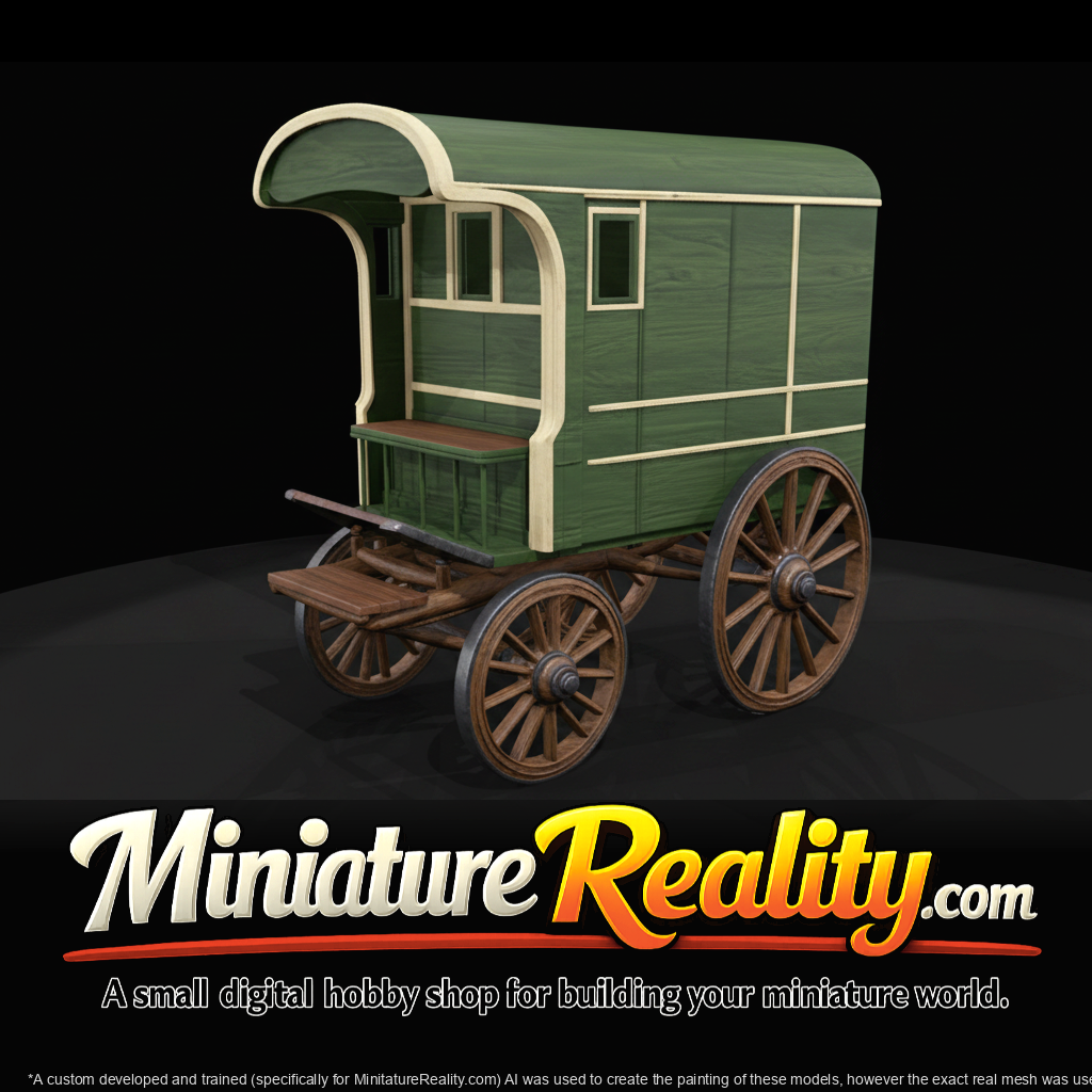 Birmingham Cooperative Van miniature, three-quarter view