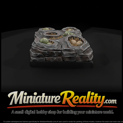 Dinosaur Nest Rocky Terrain Base